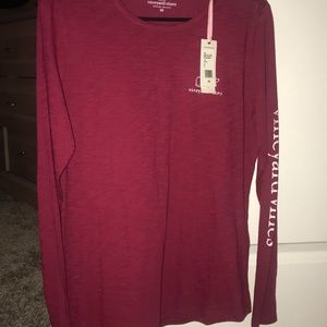 Maroon Vineyard Vines Long Sleeve